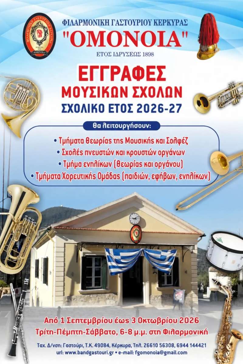 Εγγραφές Μουσικών Σχολών 2026